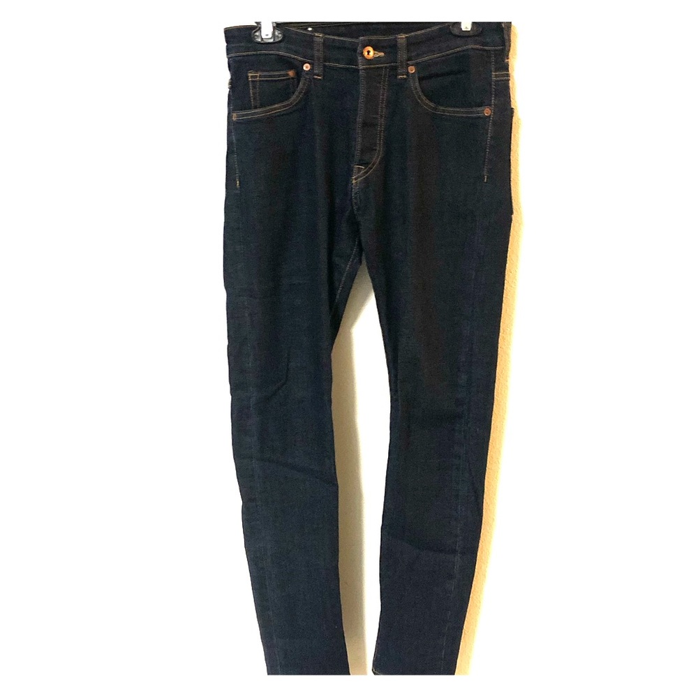 H&M DARK BLUE SLIM SKINNY LOW WAIST JEANS 30x32